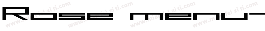 Rose menu字体转换